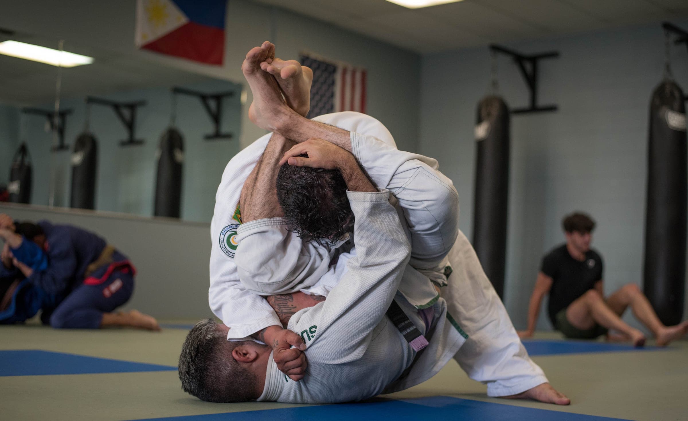 Thomas Bunn training Brazilian Jiu-Jitsu at Team Cama